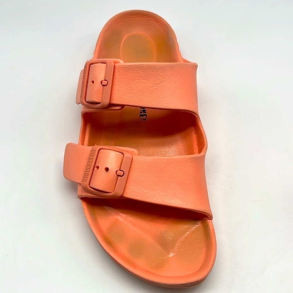 Birkenstock - Arizona Eva 2 Buckle Lightweight Coral Peach Slip On Sandal SZ 8 - Picture 3 of 15